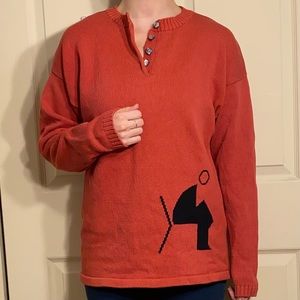 Itokin Minna - 80s Japanese graphic knit sweater